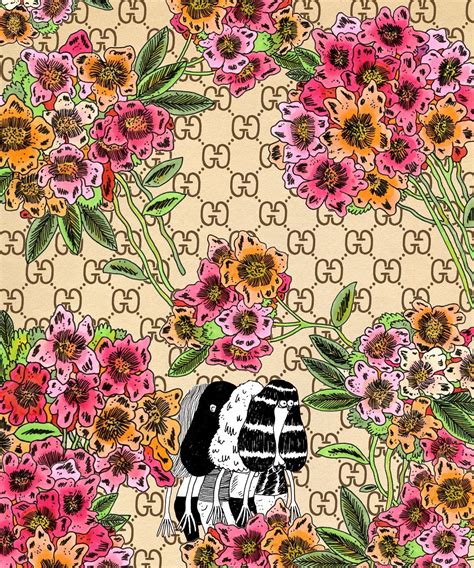 Gucci flower wallpaper